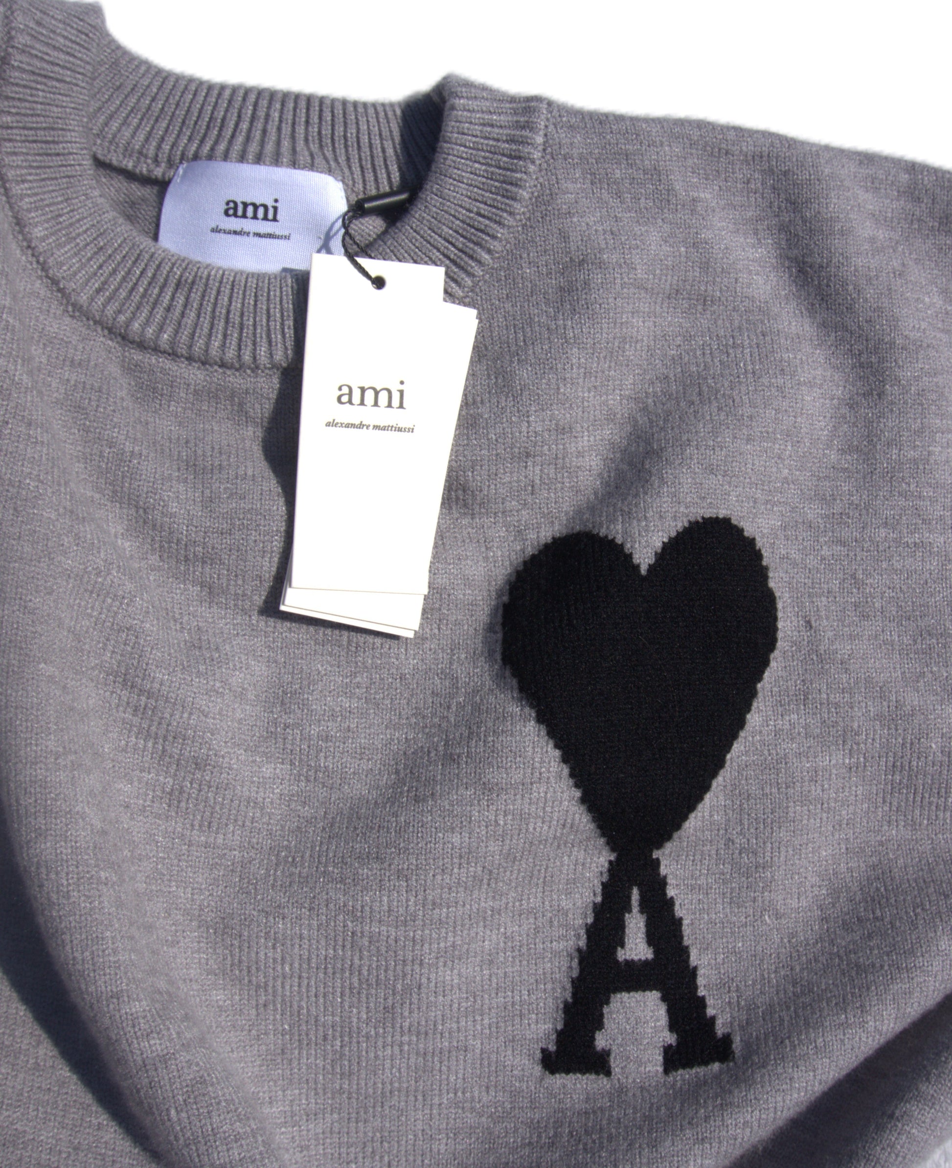 Ami Paris Märkt Sweatshirt Unisex med Hjärtlogotyp