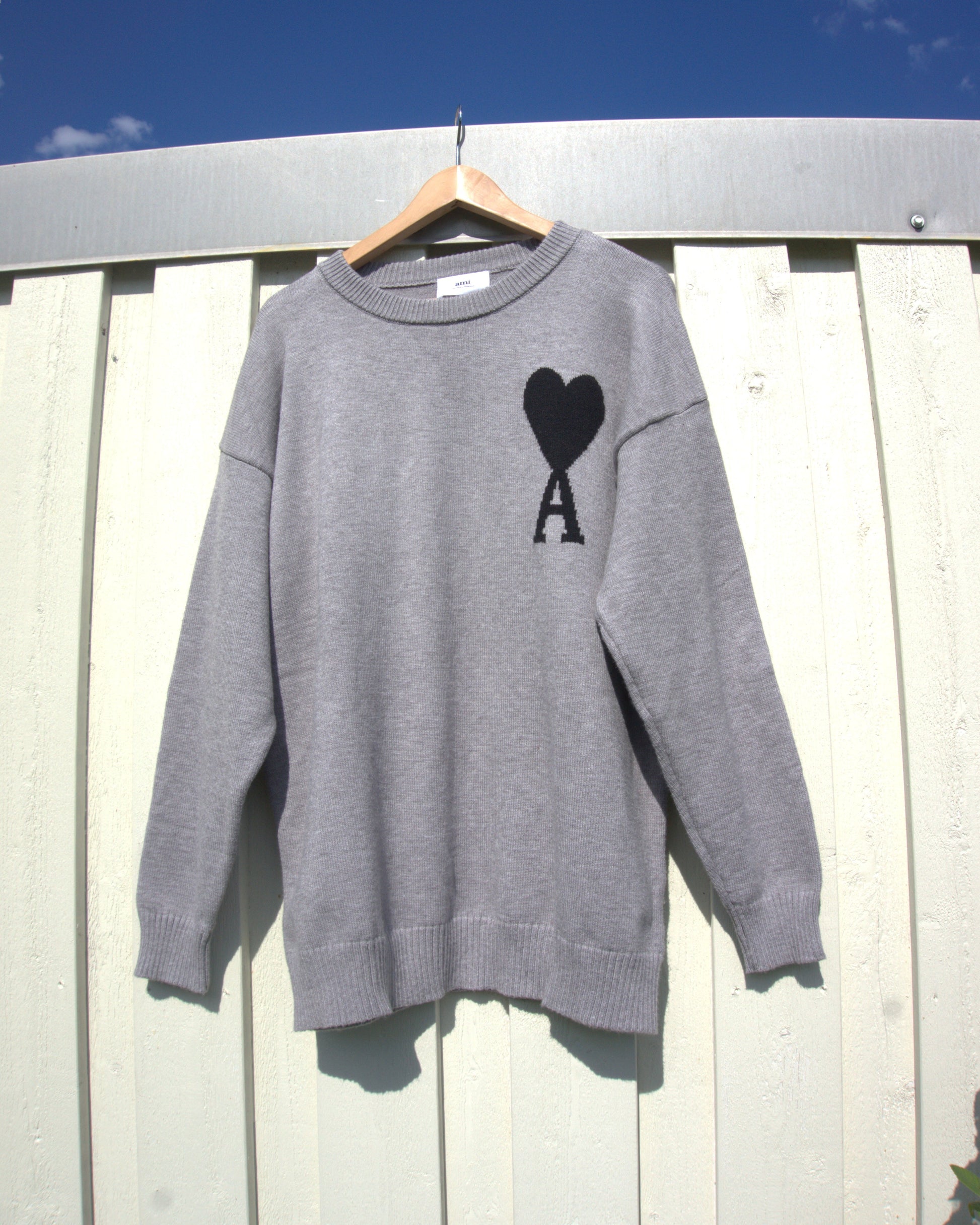 Ami Paris Märkt Sweatshirt Unisex med Hjärtlogotyp