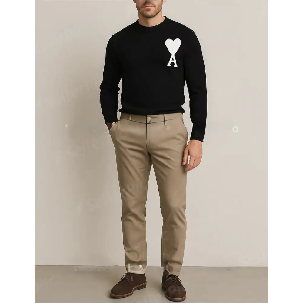 Ami Paris Märkt Sweatshirt Unisex med Hjärtlogotyp
