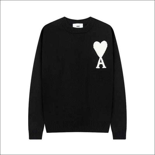 Ami Sweatshirt Unisex svart och vit logo