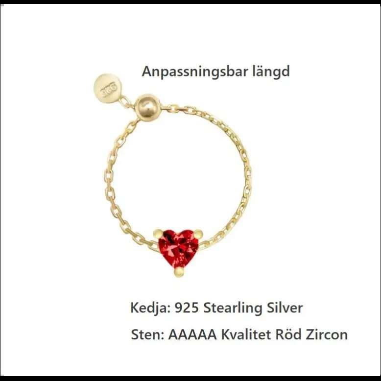 Skör som kärleken – hjärtformat smycke i silver och Zircon - Silverring