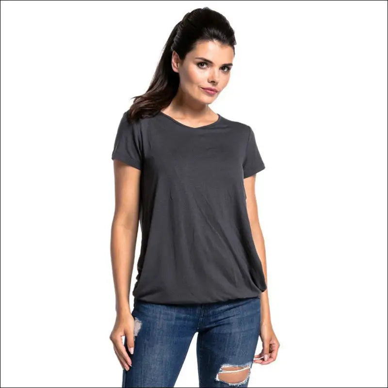 Smidig och Stilren Amnings-T-shirt – För Aktiv Vardag - T-shirt