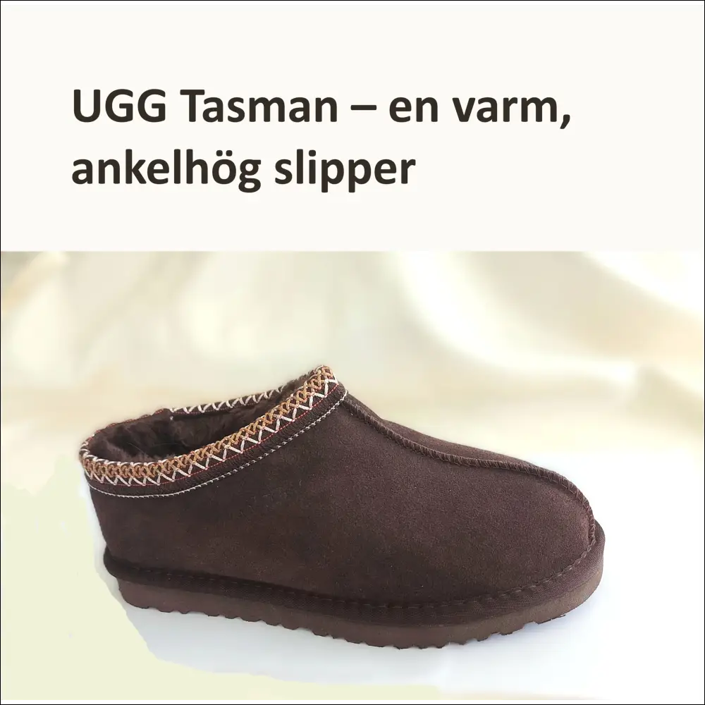 UGG Tasman Bruna slippers in Dusted Cocoa, stylish ankle-high comfort for fall and winter.