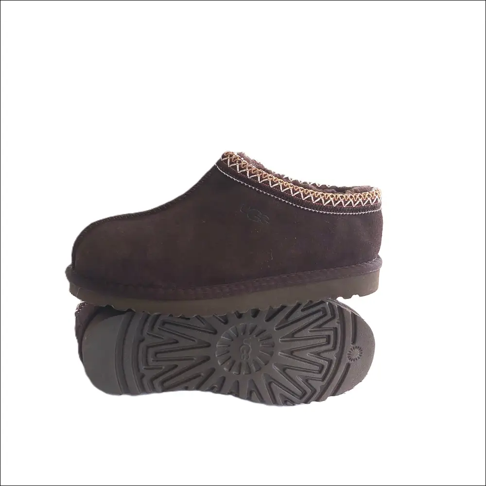 UGG Tasman Bruna Slippers – Dusted Cocoa, stylish and functional brown suede slippers for autumn and winter.