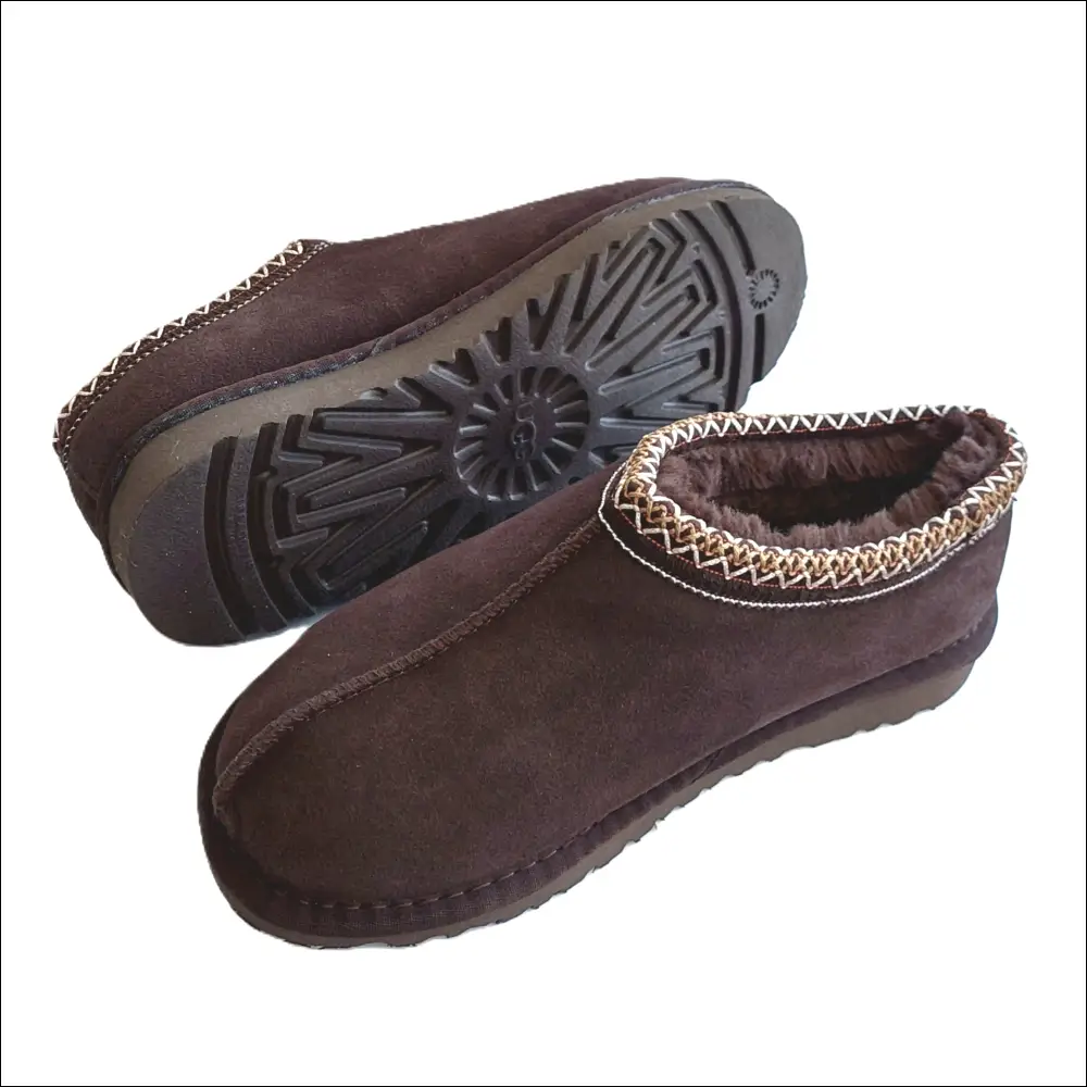 UGG Tasman Bruna Slippers – Dusted Cocoa, stylish suede slippers with warm lining, perfect for autumn and winter.