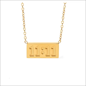 1111 Änglanummer Halsband – Spirituell Elegans i Guld - JDN21126 / 35 gr - Personligt smycke