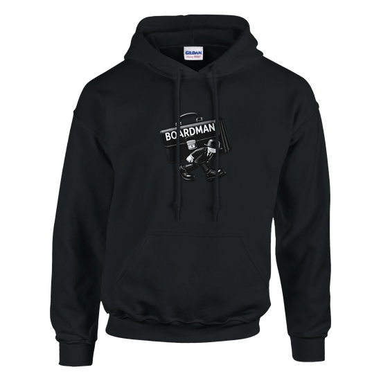 Boardman heavyweight hoodie featuring a humorous graphic, perfect professional gift for board members.