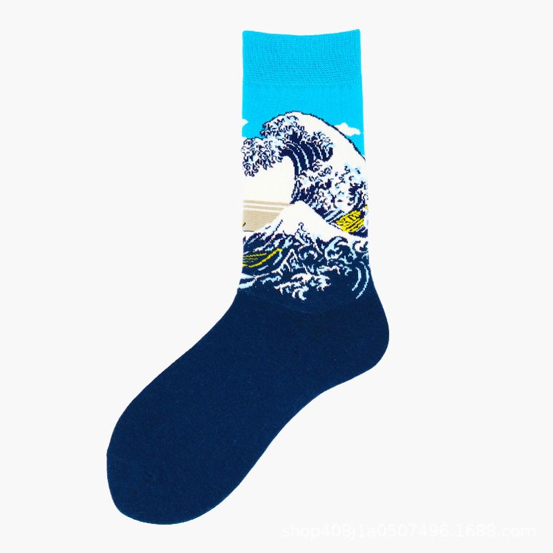 The Great Wave Socks – Hokusai Famous Art Men’s & Women’s One Size