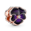 Pansy Leaf Beaded Pendant