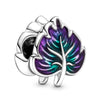 Pansy Leaf Beaded Pendant