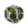 Pansy Leaf Beaded Pendant
