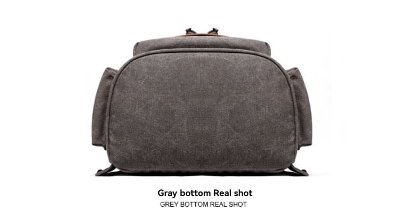 Large Canvas Computer Backpack Multiple Compartments