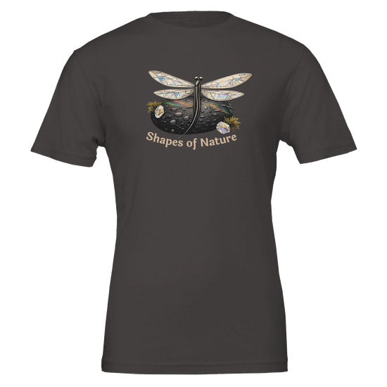 Shapes of Nature – Mindful Soul Trollslända Premium T-shirt med elegant trollsländemotiv i högkvalitativt material.
