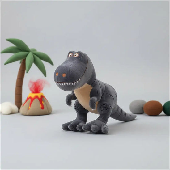40 cm T‑Rex Plush Dinosaur Toy – Soft & Cute - Gray dinosaur / 40cm - Mjukisdjur