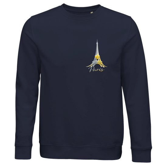 Modern Paris Minimal Graphics Sweatshirt med Eiffeltorn grafik i hållbart material