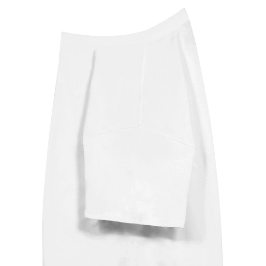 Käraste Mor premium bomull T-shirt i vitt, visar rak passform och hög kvalitet.