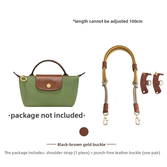 Forest Green Dubbel Flätad Crossbody Rem