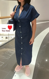 Denim Midi Dress