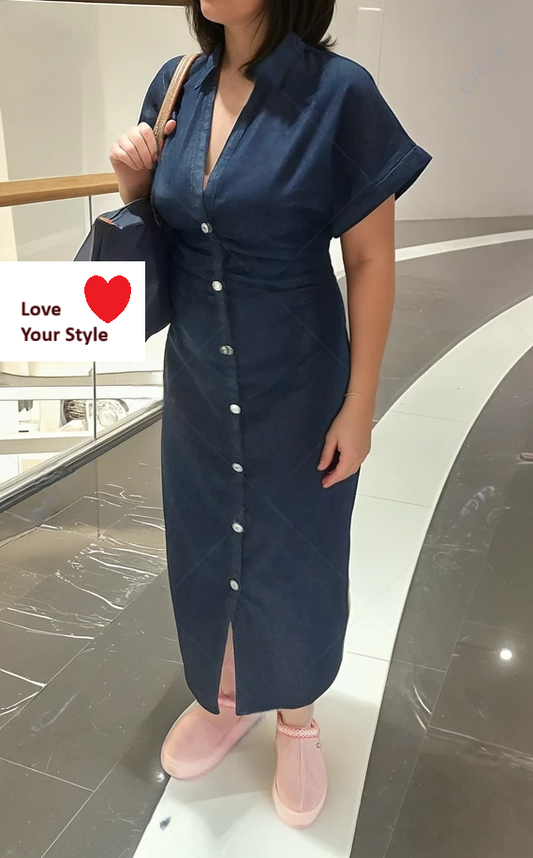 Denim Midi Dress