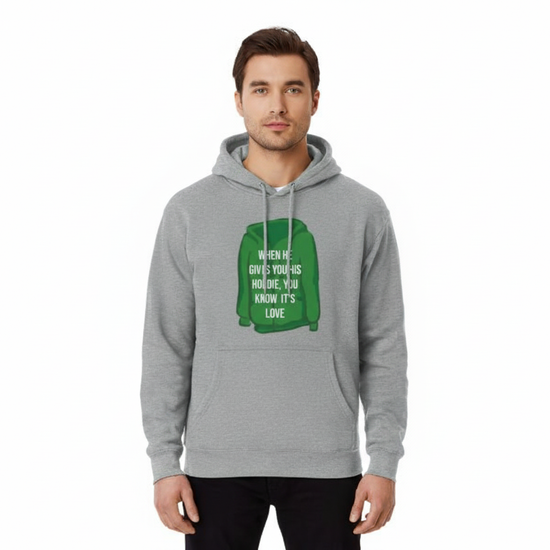 Dejting Tips Hoodie för Stiliga Par och Singlar - bild på en manlig modell.