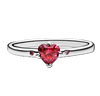 Silberring aus Sterling Silber mit rosa romantischem Stein