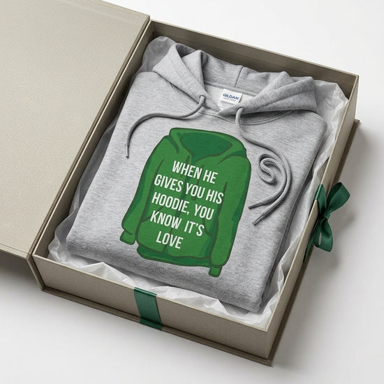 Dejting Tips Hoodie för Stiliga Par och Singlar Presentförpackning