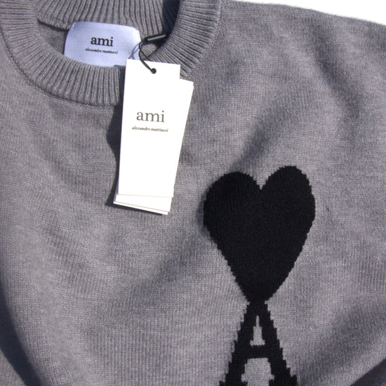 Ami Paris Märkt Sweatshirt Unisex med Hjärtlogotyp