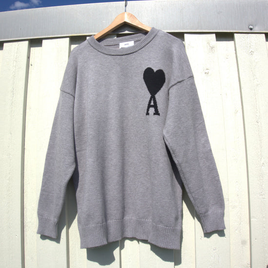 Ami Paris Märkt Sweatshirt Unisex med Hjärtlogotyp