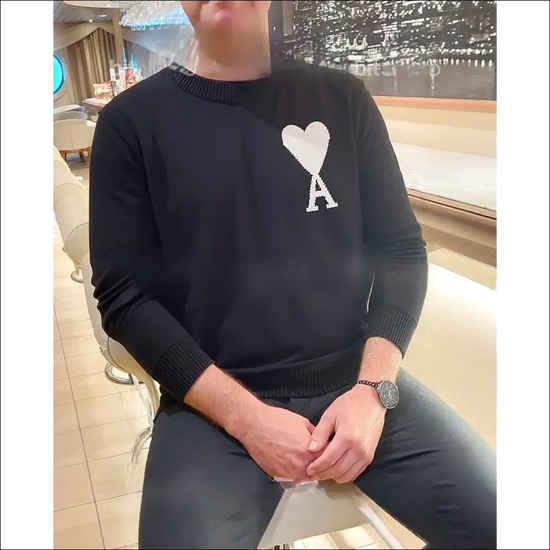 Ami Paris Märkt Sweatshirt Unisex med Hjärtlogotyp