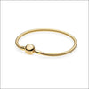 Armband med Snake Bone-Länk och Rund Lås - Pandora Style