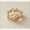 Asymmetrisk Silverring i Silver – Modern Design - Silverringar