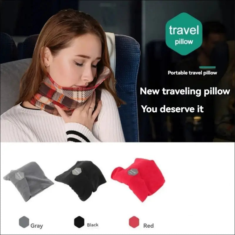 Ergonomisk Stödhalsduk – Mjuk Reseaccessoar för Flyg Bil och Tåg - Nackstöd