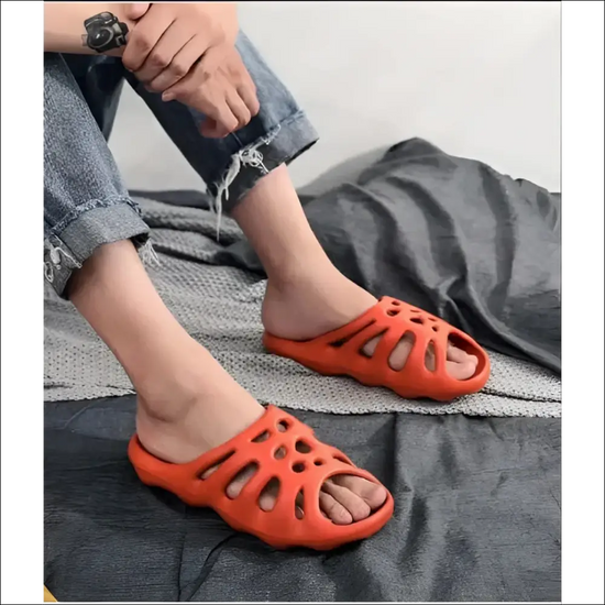 Badtofflor med antihalk design och mjuk elastisk passform - EVA-tofflor