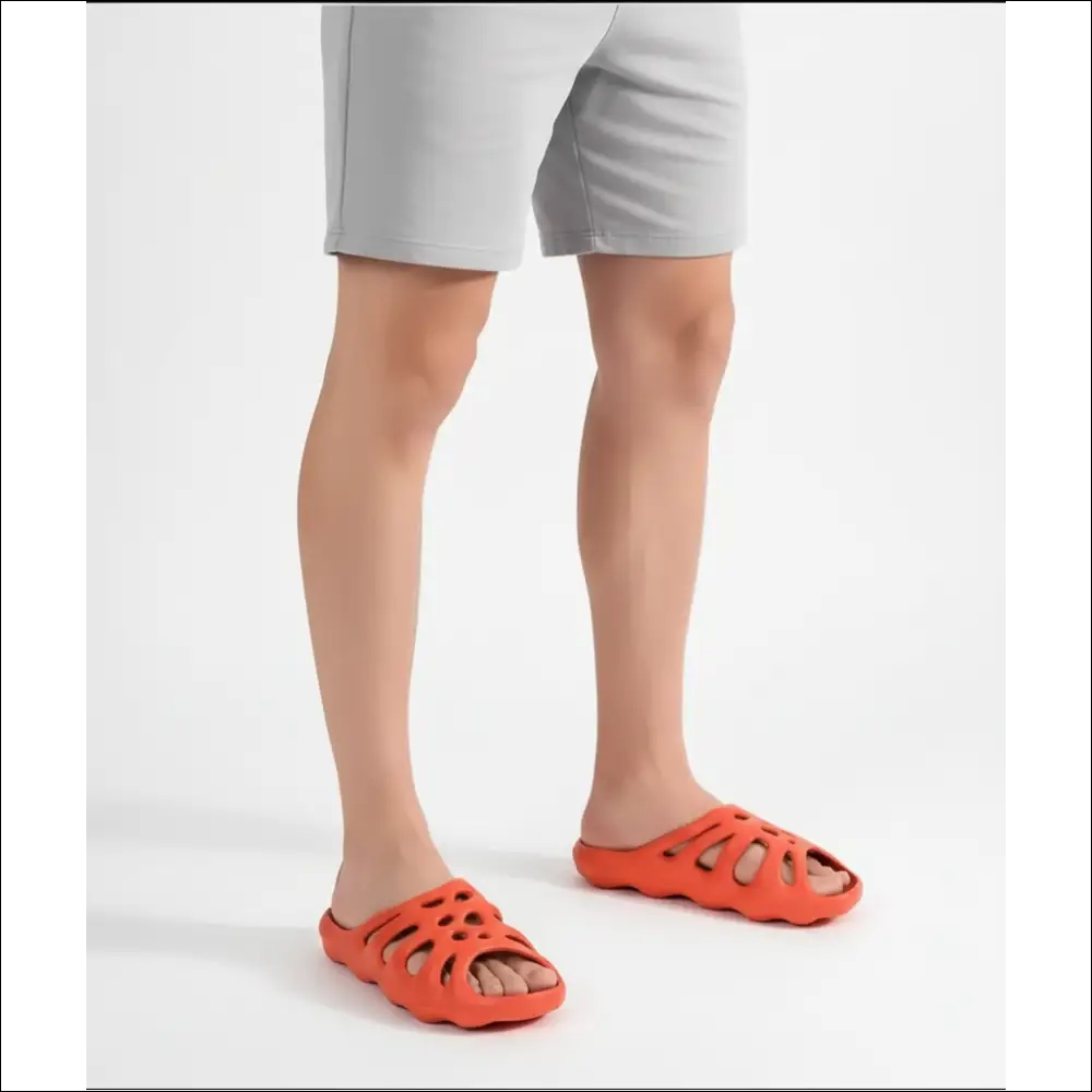 Badtofflor med antihalk design och mjuk elastisk passform - Orange / 36/37 / 360 gr - Sandaler