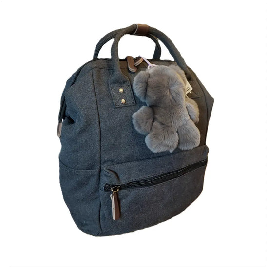 Bag Charm – Mjuk Teddy Nyckelring 18 cm för Din Väska - Accessoar