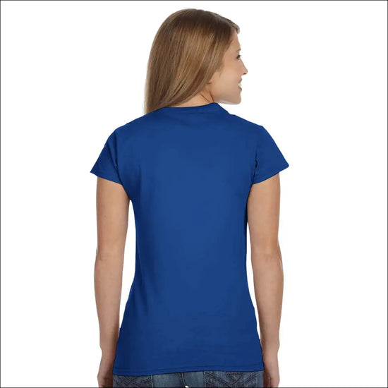 Fun Club Beer T-shirt för kvinnor i kungsblått - Print Material