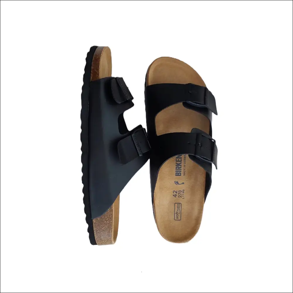 Birkenstock Arizona Svart Birko - Flor Small Soft Footbed - Sandaler