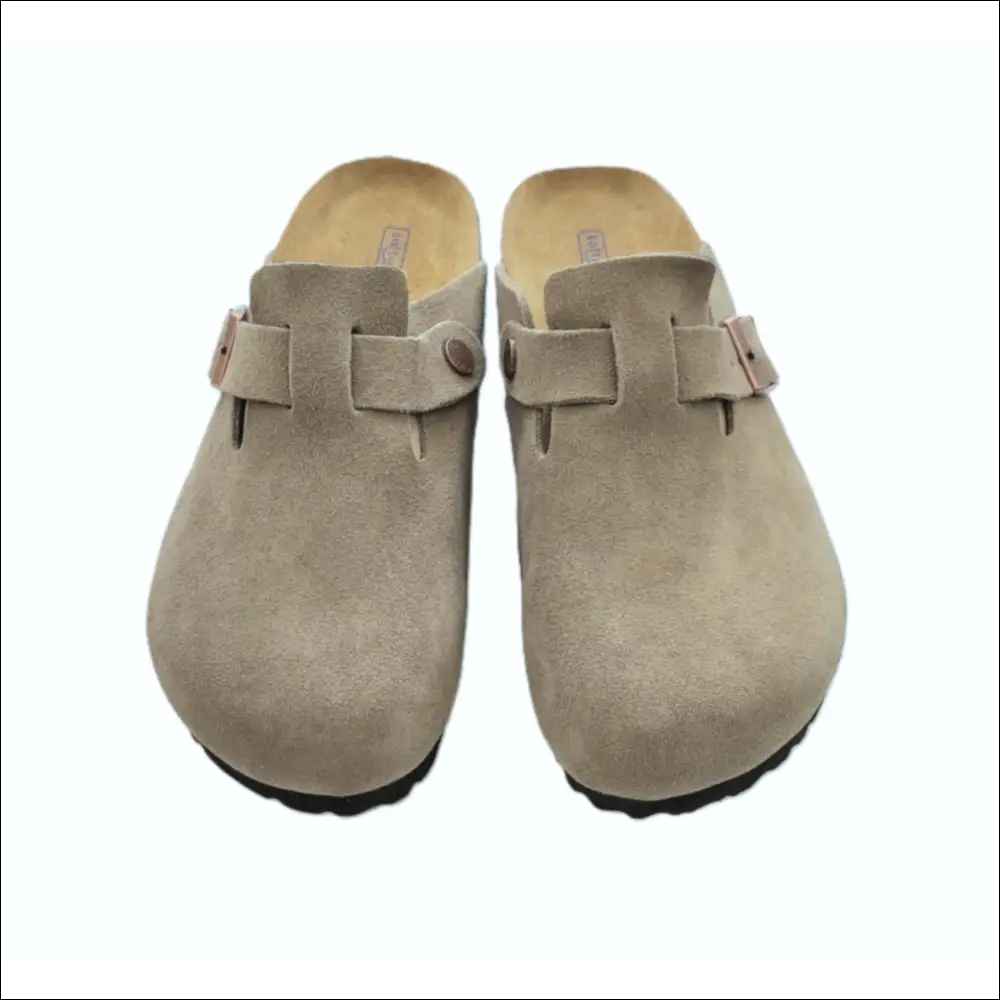 Birkenstock Boston Clog med Soft Footbed – Faded Khaki Sandaler