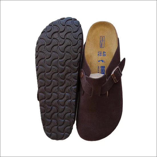 Birkenstock Boston Mocha Clog med Soft Footbed Small Passform - Clogs