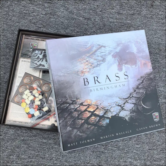 Brass Birmingham - Upptäck Topp 1 Strategiskt Brädspel - Grå Svart / 1800 gr - Strategispel