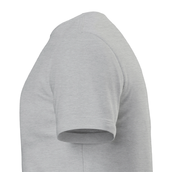 Energi Nivå Tee med grå färg, som visar sidevy av t-shirten med kort ärm.