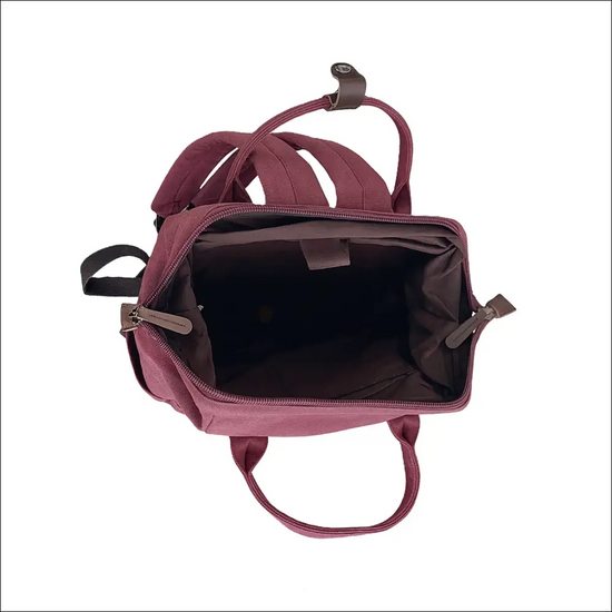 Canvas Backpack – Jujube Red | Everyday Travel Bag - Large - Ryggsäckar