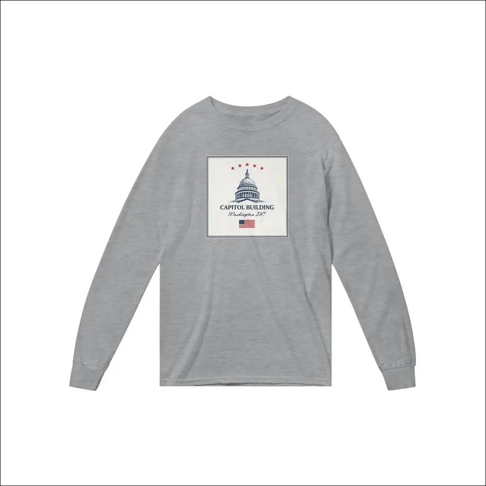 Capitol Byggnad Klassisk Unisex Longsleeve T-shirt - Print Material