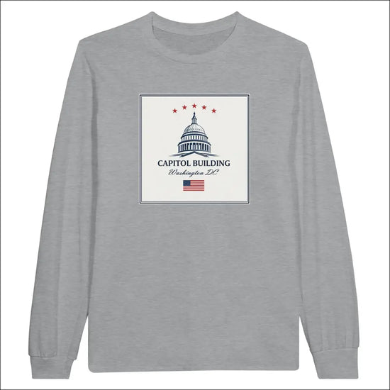 Capitol Byggnad Klassisk Unisex Longsleeve T-shirt - Print Material