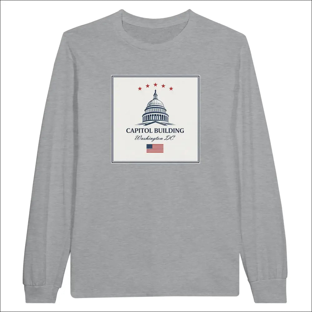 Capitol Byggnad Klassisk Unisex Longsleeve T-shirt - Print Material