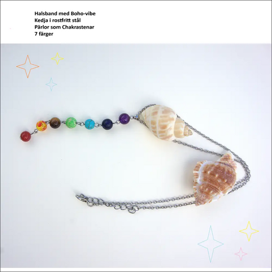 Chakra Halsband med Natursten och Balanserande Hänge