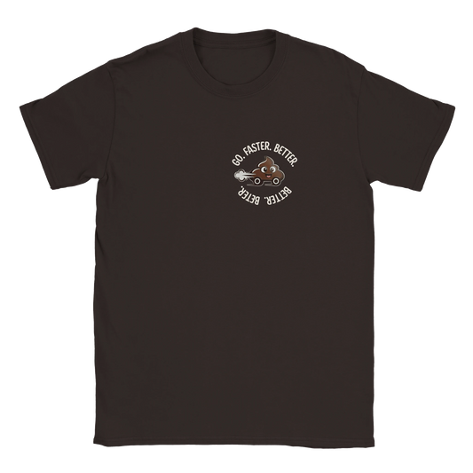 Go Faster Mobile minimalist graphic tee with playful car icon print