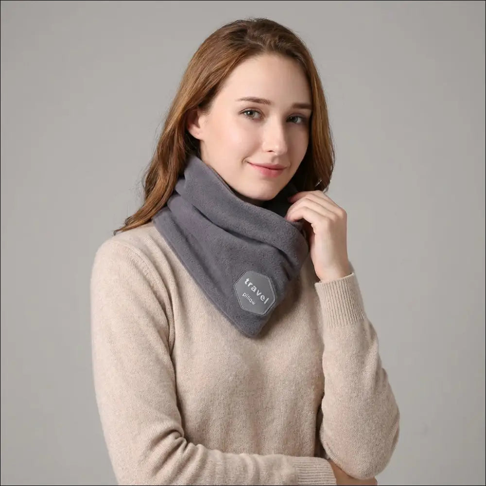 Ergonomisk Stödhalsduk – Mjuk Reseaccessoar för Flyg Bil och Tåg - Nackstöd