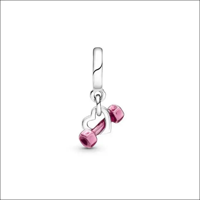 Dumbell och Heart Pandora berlocker med träningstema s925ALE - 5 - Hängsmycke / Berlock