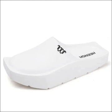 Eleganta Clogs med Stabil Platåsula i EVA-plast - Vit / 39 - EVA-tofflor